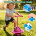 thumbnail image 2 of Balance Jumping Ball, 110lbs Capacity Indoor Outdoor Active Play Toy, Anti-Slip Deck&Air Pump For Balance And Coordination, 2 of 7