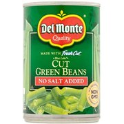 Del Monte Cut Green Beans No Salt Added, 14.5-Ounce (Pack Of 8)