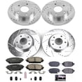 thumbnail image 3 of PowerStop Front and Rear Z23 Evolution Sport Carbon-Fiber Ceramic Brake Pad and Drilled & Slotted Rotor Kit Fits: MAZDA Select Models K8282, 3 of 10