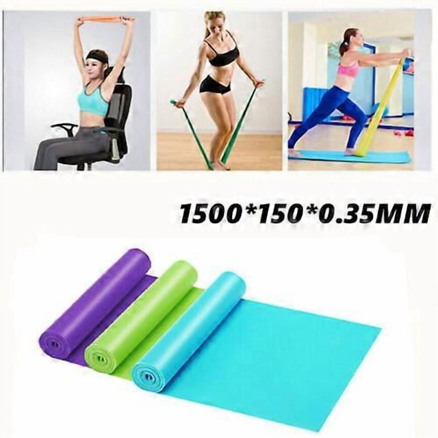 Set of 3 Fitness Bands,Gymnastics Bands,Long Fitness Bands,Resistance Bands