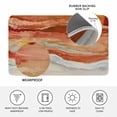 thumbnail image 4 of Burnt Orange Coastal Doormat Outdoor Entrance 18"x30", Summer Beach Nautical Abstract Art Absorb Moisture Dirt Door Mats, Non-Slip Rubber Backing Floor Mats Indoor, Low-Profile Front Door Rugs, 4 of 9