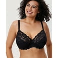 thumbnail image 2 of DELIMIRA Women's Plus Size Full Coverage Lace Underwire Unlined Bra Up to J, 2 of 5