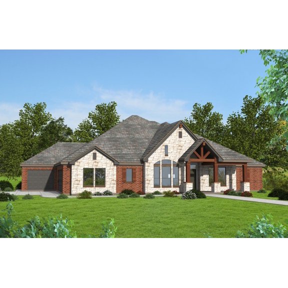 273-2453: Craftsman Traditional 3 Bed, 3 Bath Luxury Home Plan, 2453 Sq Ft: Full Blueprints with License to Build by Home Plan Marketplace - Lesuto