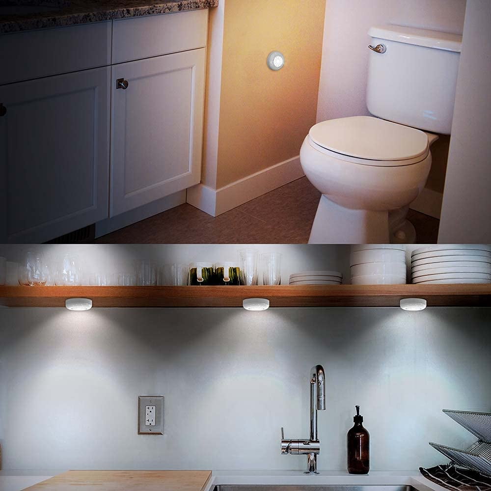 Buy Tap Lights Battery Powered, 5 Pack LED Push Button Lights Battery