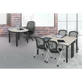 thumbnail image 2 of Regency Kee 60 x 24 in. Training Table- Maple Top, Black Legs & 2 Cadence Nesting Chairs, 2 of 8