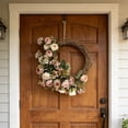 thumbnail image 4 of Festival Decor,17.71In Artificial Rattan Wreath Elegant Visual Effect Sturdy Structure Built-In Hook,Festive Decor for Home Door Wall Window Indoor Outdoor Festive Season Decoration Decors, 4 of 6