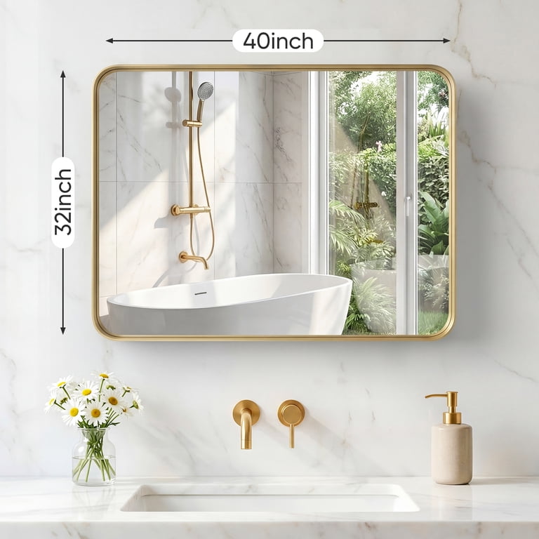 Gianna Anti-Fog Bathroom Wall Mirror – 32