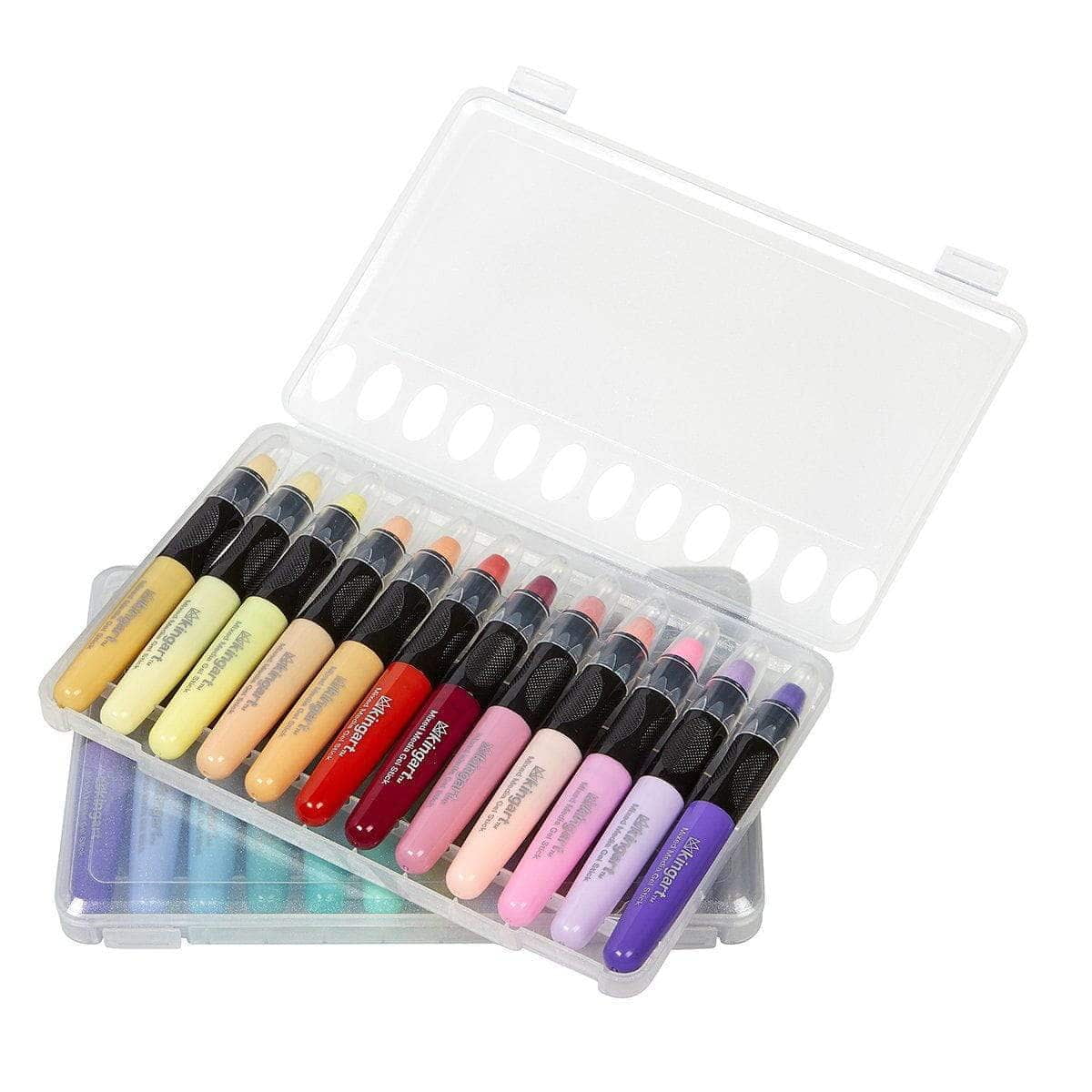 KINGART, Gel Stick Artist Crayons, 24 Pastel Colors, All Ages