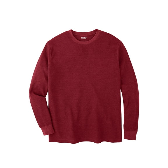 KingSize Men's Big & Tall Waffle-Knit Thermal Crewneck Tee