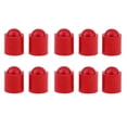 thumbnail image 2 of Almencla 10 Count Pool Billiard Cue Tip Rubber Protector Snooker Stick Guard Black Red, 2 of 8