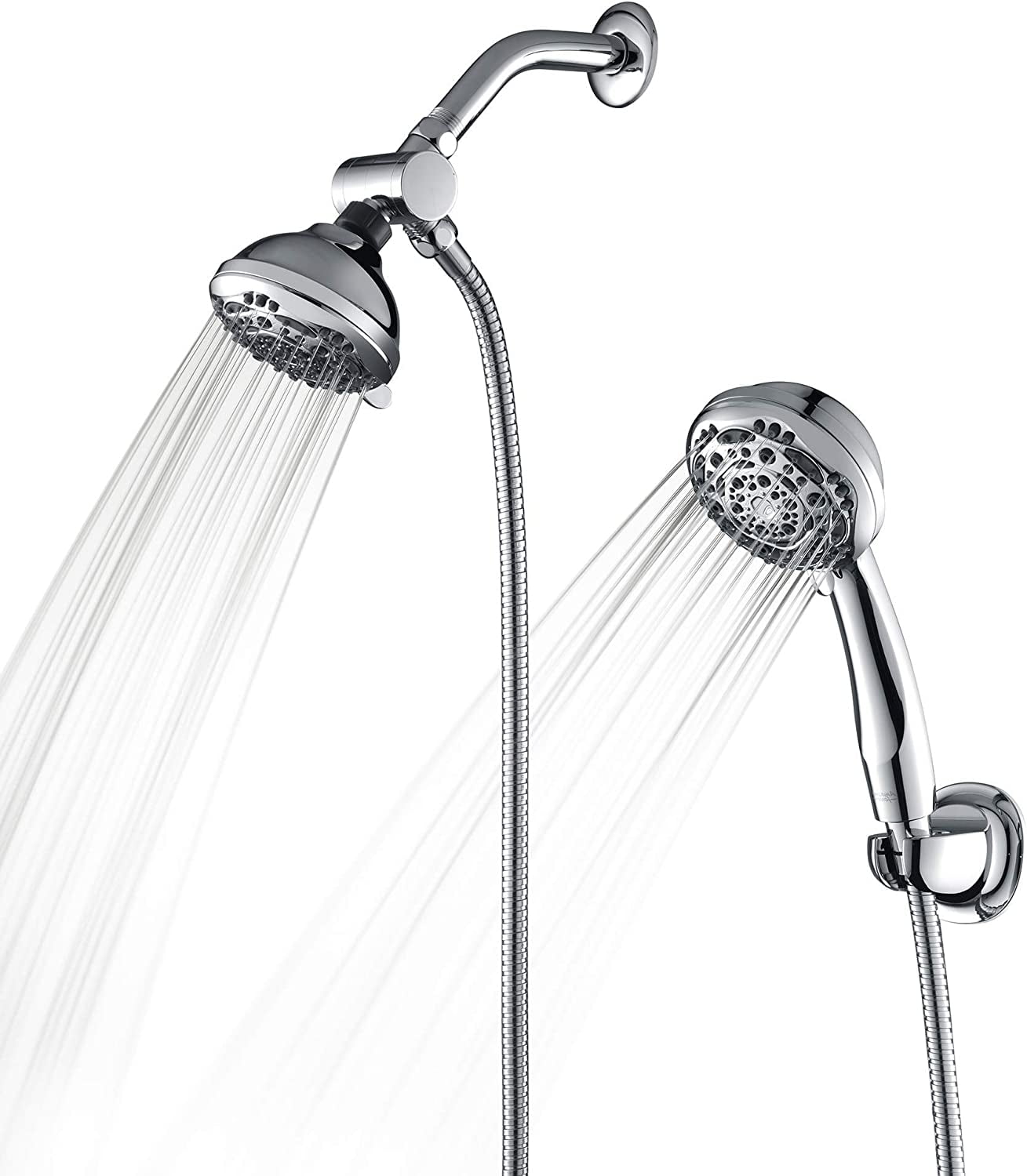 GELE Chrome Rain Shower Head Rain Shower Head High Pressure Handheld