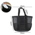 thumbnail image 2 of Mosiee Easy To Clean Mesh Shower Bag Portable Toiletry Organizer Bathroom Storage, 2 of 9