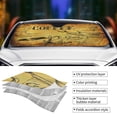 thumbnail image 5 of Disketp Windshield Sun Shade, Car Sun Shade For Front Window Coffee Vintage Sunshades Sun Visor Protector Blocks Uv Rays Foldable, 5 of 9