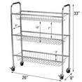 thumbnail image 2 of Household Essentials Heavy Duty Chrome Utility Cart, 2 of 5