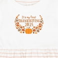 thumbnail image 4 of Inktastic It's My First Thanksgiving 2025 Girls Baby Dress, 4 of 5