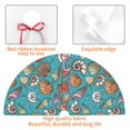 thumbnail image 4 of Rateoe Cute Conch Print Christmas Tree Skirt 48" for Xmas Holiday New Year Party Circle Tree Mat Ornaments Decoration, 4 of 7