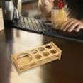 thumbnail image 4 of Soporte de bandeja de de madera, estante para tazas, soporte de almacenamiento para vasos, bandeja para servir, Base de estante de 7 agujeros SM SunniMix Soporte para bandeja de tazas, 4 of 8