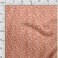 thumbnail image 3 of oneOone Georgette Viscose Orange Fabric Asian Japanese Floral Quilting Supplies Print Sewing Fabric By The Yard 42 Inch Wide, 3 of 4