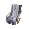 thumbnail image 4 of Lilac Soft Flannel Fleece Throw Blanket, Bridal Composition with Rose Buds Blossoms Flying Butterflies Summer Wedding, Cozy Plush for Indoor and Outdoor Use, 50" x 60", Lilac and Violet, by Ambesonne, 4 of 6