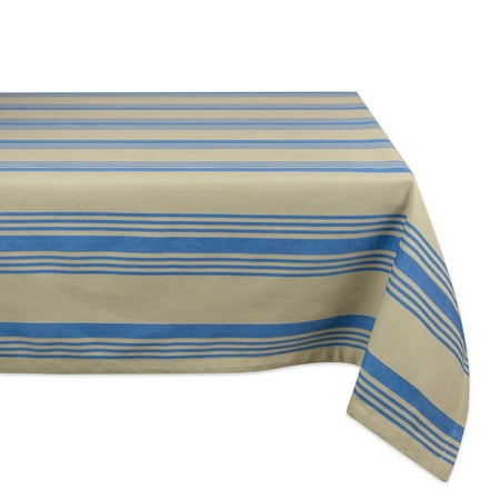 

DII Sailor Stripe Kitchen Tablecloth 60x84 100% Cotton