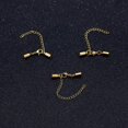 thumbnail image 3 of Paquete de 20 conectores de extremo de cordón de cuero con cadena de extensión de tapa de extremo de hebilla de langosta para fabricación de joyería DIY collar pulsera Zhivalor PTL186-1, 3 of 4