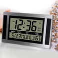 thumbnail image 4 of fastboy Digital Alarm Clock NightStand Timmer 12/24H Timing Wall Clocks Silver Black, 4 of 9