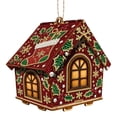 thumbnail image 2 of DIY Christmas Candy House Ornament Kit, Handmade Rhinestone Gingerbread House Craft, Festive Tabletop Home Decor, Holiday Art Gift, 2 of 9