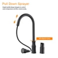 thumbnail image 6 of Logmey Kitchen Faucet with Pull Down Sprayer 360 Degree Single Handle 2 Holes,Matte Black Kitchen Sink Faucet with 2 Spray Mode, 6 of 7