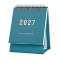 thumbnail image 2 of Small Desk Calendar 2027, 5 Inch Desktop Monthly Calendar Planner, Blue Decorative Paper Standing Flip Calendar, Minimalist Desk Decor for Home Office Workspace, 1 Pack, 2 of 6