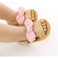 thumbnail image 3 of Infant Baby Girls Summer Sandals with Flower Soft Sole Newborn Toddler First Walker Crib Dress Shoes, 3 of 6