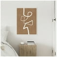 thumbnail image 6 of Amanti Art Brown Single Line Artwork Framed Canvas Wall Art Print, 6 of 9