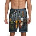 thumbnail image 2 of Picia Various Herbs And Spices In Spoons Pajama Shorts for Men, Men's Pajama Bottoms, Sleepwear,Short Pajama Pants-, 2 of 9