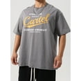 thumbnail image 3 of Yunliwuli Men’s Fashion T-Shirts Short Sleeve Round Neck Letter Print Loose Tops Casual Street T Shirts, 3 of 9