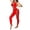 Red, variant on Lingerie for Womens Jumpsuit Hot Mesh Bodysuit Sleeveless Showcasing Fashion Forward Garment Red One Size