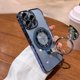thumbnail image 3 of Luxury Ring Holder Bracket Magsafe Case for iPhone 15 13 14 12 Pro Max iPhone 11 Transparent Hard Acrylic PC Cover for iPhone 15, 3 of 5