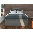 thumbnail image 4 of Richmond Full Platform Bed with Flat Panel Foot Board and Twin Size Urban Trundle Bed in Grey, 4 of 7