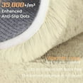 thumbnail image 4 of 6x9 Area Rug for Living Room: Fluffy Shag Soft Washable Rugs Large Fuzzy Plush Indoor Carpet for Bedroom Nursery Playroom Kids Girls Boys Room (Cream White, 6'x9'), 4 of 8