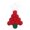 Red, variant on White Snow Christmas Ball Ornaments, Soft Plush Xmas Hanging Pendants, Winter Festival Decor, Versatile Ornament for Christmas Tree, Window & Wreath Decoration (2.56*4.53in)