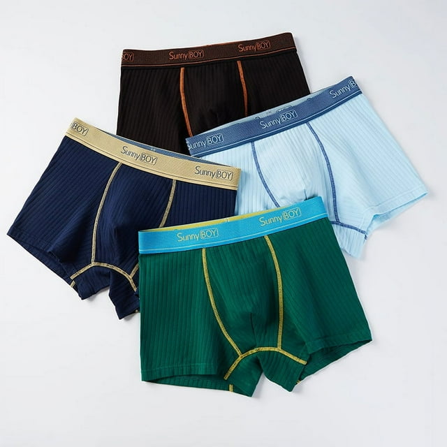 Ropa interior para niños, adolescentes, cuatro esquinas, fina, de algodón, para estudiantes de secundaria, de secundaria, pubertad, calzoncillos tipo bóxer, para la cabeza