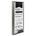 thumbnail image 4 of Stupell Industries Black Bathroom Rules Typography Painting Gray Floater Framed Canvas Art Print Wall Art, 11 x 25, 4 of 10