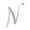 Silver, variant on 1 Pc Fashion Unisex Rhinestone English Letters Alphabet A-Z Brooch Pin Ornament Silver