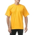 thumbnail image 5 of Pro Club Men's Heavyweight Cotton Short Sleeve Crew Neck T-Shirt, Gold, 3X-Large, 5 of 6