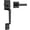 Matte Black, variant on Black Front Door Handle No Lock, Modern Exterior Door Handle with Passage Lever, Reversible for Left & Right Hand Door, Front Door Handleset