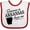 White and Red, variant on Inktastic Someone in Arkansas Loves Me Boys or Girls Baby Bib