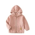 thumbnail image 1 of MEZZALL Veste à Capuche Zippée Complète pour Garçons Tout-Petits, Rose Clair, 9-10 Ans, 1 of 4