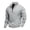 Light Gray, variant on Men's Solid-color Casual Fleece Hoodie, Loose Stand-up Collar Semi-zipper Casual Sport Pullover Hoodie for Men,Army Green,L