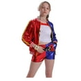 thumbnail image 5 of Mavlly Harley Quinn Costume with Red Blue Jacket for Kids (Girl's), 5 of 5