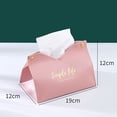 thumbnail image 5 of Joernso Comfortable Moisture-proof Letter Design Tissue Holder Storage Organizer Box for Living Room, 5 of 8