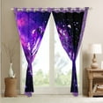 thumbnail image 5 of Erosebridal Butterfly 42"Wx84"L Blackout Curtains Women Bedroom,Purple Galaxy Butterflies Curtains Drapes Rose Flower Botanical Window Curtains,Boho Hippie Animal Window Treatments 2 Panels, 5 of 6