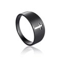 thumbnail image 1 of Anillos de pareja de acero inoxidable COOLTIME, anillo de compromiso con cruz sobrenatural de Color plateado para hombre y mujer, regalo de boda, joyería de moda Tan Jianjun  unisex, 1 of 2